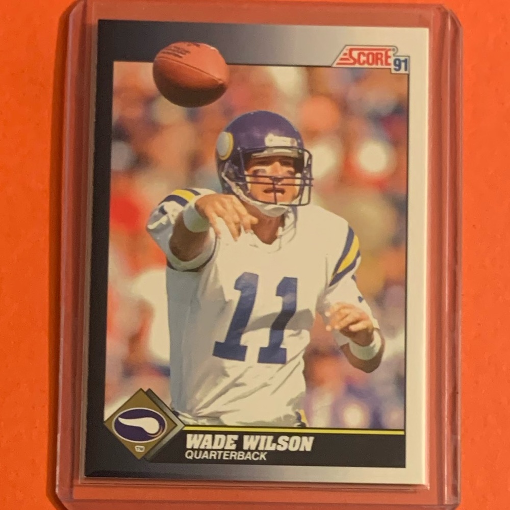 Wade Wilson #511 1991 Score Football Trading Card